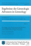 Cover: International Workshop on the Measurement of Microbial Activities... - Schweizerbart'sche, E.