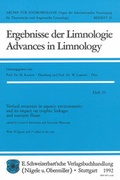 Cover: Vertical structure in aquatic environments and its impact on trophic linkages and nutrient fluxes - Schweizerbart'sche, E.