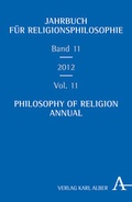 Cover: Jahrbuch f&uuml;r Religionsphilosophie - Karl Alber Verlag
