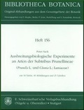 Cover: Ausbreitungsbiologische Experimente an Arten der Subtribus Prunellineae (Prunella L. und Cleonia L.; Lamiaceae) - Schweizerbart'sche, E.