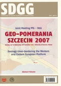 Cover: Geo-Pomerania Szczecin 2007 - Joint Meeting PTG-DGG - Schweizerbart'sche, E.