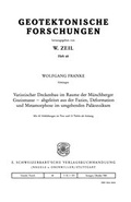 Cover: Variszischer Deckenbau im Raume der M&uuml;nchberger Gneismasse - abgeleitet aus der Fazies, Deformation und Metamorphose im umgebenden Pal&auml;ozoikum - Schweizerbart'sche, E.