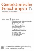 Cover: Die metamorphe vulkanosediment&auml;re Abfolge der Insel Tinos (Kykladen, Griechenland) - Schweizerbart'sche, E.