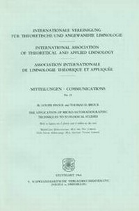 Enlarge image Cover: The application of micro-autoradiographic techniques to ecological studies - E. Schweizerbart