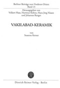 Cover: Vakilabad-Keramik - Reimer Verlag