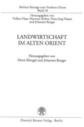 Cover: Landwirtschaft im Alten Orient - Reimer Verlag