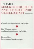 Cover: 175 Senckenbergische Naturforschende Gesellschaft. Jubil&auml;umsband I - E. Schweizerbart