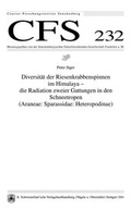 Cover: Diversit&auml;t der Riesenkrabbenspinnen im Himalaya - Schweizerbart'sche, E.