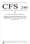 Cover: Geology and Vertebrate Paleontology of the Middle Miocene Hominoid Locality Candir (Central Anatolia, Turkey) - Schweizerbart'sche, E.