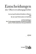 Bild: Entscheidungen der Oberverwaltungsgerichte - Otto Schmidt Verlag