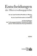 Bild: Entscheidungen der Oberverwaltungsgerichte - Otto Schmidt Verlag
