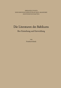 Abbildung von: Die Literaturen des Baltikums - VS Verlag für Sozialwissenschaften