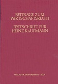Cover: Beitr&auml;ge zum Wirtschaftsrecht - Otto Schmidt Verlag