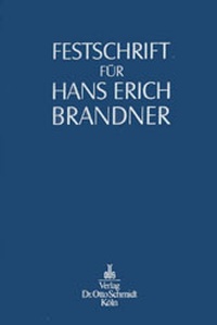 Abbildung von: Festschrift für Hans Erich Brandner - Otto Schmidt Verlag