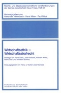 Cover: Wirtschaftsethik - Wirtschaftsstrafrecht - Brill | Sch&ouml;ningh