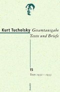 Cover: Gesamtausgabe Texte und Briefe 15 - Rowohlt
