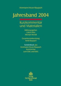 Abbildung von: Herrmann/Heuer/Raupach, Jahresband 2004 - Otto Schmidt Verlag