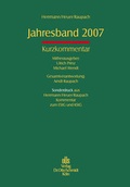 Cover: Herrmann /Heuer /Raupach-Jahresband 2007. Kurzkommentar - Otto Schmidt Verlag