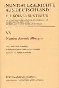 Cover: Nuntius Antonio Albergati - Brill Deutschland