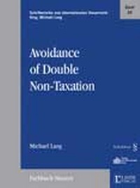 Abbildung von: Avoidance of Double Non-Taxation - Otto Schmidt Verlag