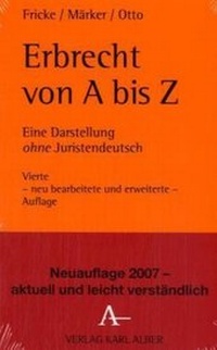 Abbildung von: Erbrecht von A bis Z - Karl Alber Verlag