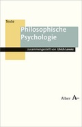 Cover: Philosophische Psychologie - Karl Alber Verlag