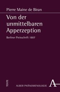 Cover: Von der unmittelbaren Apperzeption - Karl Alber Verlag