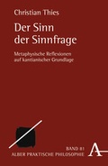 Cover: Der Sinn der Sinnfrage - Karl Alber Verlag