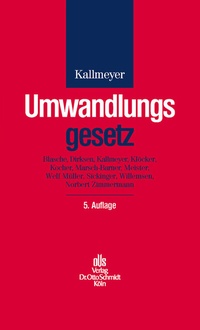 Abbildung von: Umwandlungsgesetz - Otto Schmidt Verlag