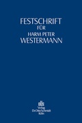 Cover: Festschrift Fuer Harm Peter Westermann - Otto Schmidt Verlag
