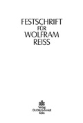 Cover: Festschrift Fuer Wolfram Reiss - Otto Schmidt Verlag