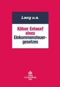 Cover: Koelner Entwurf Eines Einkommensteuergesetzes - Otto Schmidt Verlag