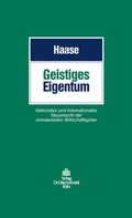 Cover: Geistiges Eigentum - Otto Schmidt Verlag