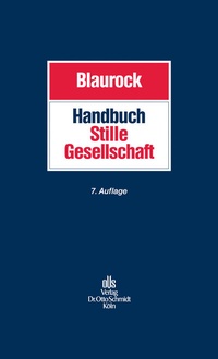 Abbildung von: Handbuch Stille Gesellschaft - Otto Schmidt Verlag
