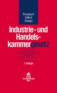 Abbildung von: Industrie- und Handelskammergesetz - Otto Schmidt Verlag