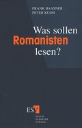 Cover: Was sollen Romanisten lesen? - Erich Schmidt Verlag
