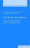 Cover: Die W&uuml;rde des Embryos - Brill Deutschland