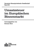 Cover: Umsatzsteuer Im Europaeischen Binnenmarkt - Otto Schmidt Verlag