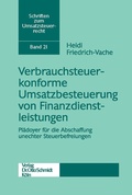 Bild: Verbrauchsteuerkonforme Umsatzbesteuerung Von Finanzdienstleistungen - Otto Schmidt Verlag