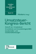 Cover: Umsatzsteuer-Kongress-Bericht - Otto Schmidt Verlag