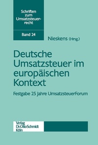 Abbildung von: Deutsche Umsatzsteuer Im Europaeischen Kontext - Otto Schmidt Verlag