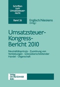 Cover: Umsatzsteuer-Kongress-Bericht 2010 - Otto Schmidt Verlag