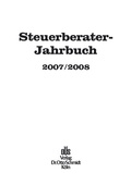 Cover: Steuerberater-Jahrbuch 2007/2008 - Otto Schmidt Verlag
