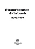 Cover: Steuerberater-Jahrbuch 2008/2009 - Otto Schmidt Verlag