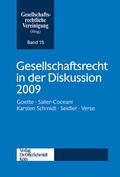 Cover: Gesellschaftsrecht in Der Diskussion 2009 - Otto Schmidt Verlag