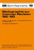 Cover: Bibliographie zur Internen Revision '86 - '90 - Erich Schmidt Verlag
