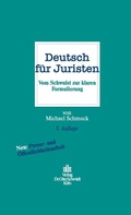 Cover: Deutsch Fuer Juristen - Otto Schmidt Verlag
