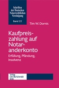 Cover: Kaufpreiszahlung Auf Notaranderkonto - Otto Schmidt Verlag