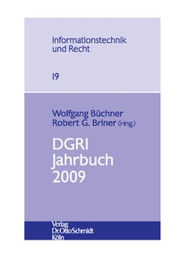 Abbildung von: Dgri Jahrbuch 2009 - Otto Schmidt Verlag