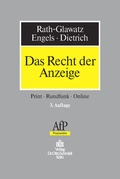 Cover: Das Recht Der Anzeige - Otto Schmidt Verlag
